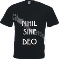 Tricou negru barbati, Nihil Sine Deo!